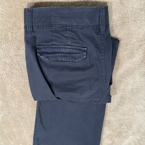 Old navy blue slacks